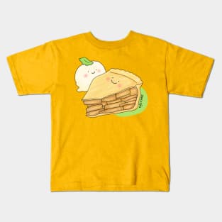 Apple pie with vanilla icecream Kids T-Shirt